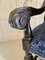 Poltrona grande vittoriana in quercia intagliata, Immagine 7