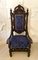 Large Victorian Carved Oak Throne Armchair 14