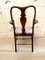 Edwardian Mahogany Decorated Desk Chair, Image 2