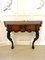 Table Console Victorienne en Acajou Sculpté 15