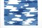 Tipo de cian, reflejos de camuflaje en tonos azules, 2021, impresión Monotype Cyanotype, Imagen 3