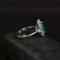 18K White Gold Ring with Emerald and Diamonds 6
