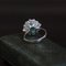 18K White Gold Ring with Emerald and Diamonds, Image 7