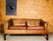 Mid-Century Danish 2-Seat Leather Sofa from Grant Mobelfabrik 1