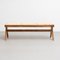 057 Civil Bench in Wood and Woven Viennese Cane by Pierre Jeanneret for Cassina 2
