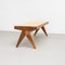 057 Civil Bench in Wood and Woven Viennese Cane by Pierre Jeanneret for Cassina, Image 13