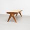 Banc 057 Civil en Bois et Jonc Tressé par Pierre Jeanneret pour Cassina 13