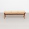 057 Civil Bench in Wood and Woven Viennese Cane by Pierre Jeanneret for Cassina, Image 3