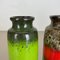 Vintage Fat Lava Vases from Scheurich, Germany, 1970s, Set of 4 6