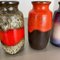 Vintage Fat Lava Vases from Scheurich, Germany, 1970s, Set of 4 8