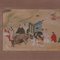 After Heian, Japanese Scene, 1900, Woodblock Print, Framed 5