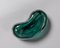 Italian Murano Sommerso Glass with Green Bubbles Bowl/Ashtray by Alfredo Barbini for Vamsa, 1938 3