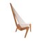 Danish Rope and Black Lacquered Wood Harp Chair by Jørgen Høvelskov, 1960, Image 5
