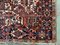 Antiker Handgemachter Heriz Teppich aus Wolle in Rot & Braun Blau 7