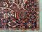 Tapis Heriz Artisanal Antique en Laine Rouge Marron 7