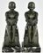 Art Deco Bookends with Reading Nudes by Max Le Verrier, France, 1930s, Set of 2 8