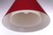 Lámpara colgante de punto rojo con vidrio, años 60, Imagen 7