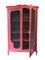 Small Red Enamelled Wooden Wardrobe 2
