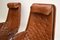 Vintage Leather Swivel Jetson Armchairs by Bruno Mathsson for Dux, Set of 2, Image 7