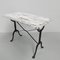 Bistro Table with Wooden Top on Cast Iron Frame 14