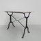 Bistro Table with Wooden Top on Cast Iron Frame, Image 13