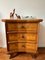 Antique Italian Walnut Veneer Hall Cabinet with Drawers, Image 4