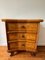 Antique Italian Walnut Veneer Hall Cabinet with Drawers, Image 1