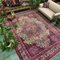 Antique Handmade Wool Oriental Tribal Rug, Image 4