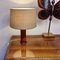 Vintage Table Lamps in Red Enamel, Italy, 1970s, Set of 2 5