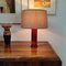 Lámparas de mesa vintage de esmalte rojo, años 70. Juego de 2, Imagen 4