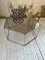 Glass and Hexagonal Chrome Coffee Table, Image 13