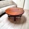 Mid-Century Modern Round Coffee Sofa Table with Castors, Sweden, 1970s 12