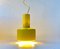 Mid-Century Industrial Yellow Enamel Pendant Lamp by Lyfa, 1960s, Image 2