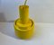 Lámpara colgante industrial Mid-Century esmaltada en amarillo de Lyfa, años 60, Imagen 9