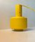 Industrielle Mid-Century Hängelampe aus gelber Emaille von Lyfa, 1960er 1