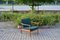 Mid-Century Petrol & Teak Easy Chair from Knoll Antimott, Set of 2 13