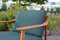 Mid-Century Petrol & Teak Easy Chair from Knoll Antimott, Set of 2 7