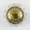 Large Brass & Smoked Glass Sunburst Ceiling or Wall Light Sconce from Limburg, Germany, 1970s, Image 3