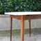 Quadratischer Tisch aus Nussholz und Laminat, Frankreich, 1970er 3