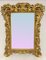 Italian Mirror with Gold-Gilded Leaves, Image 1