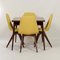 Yellow Teak Dining Chairs by Van Os, 1950s, Set of 4 5