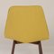 Gelbe Esszimmerstühle aus Teak von Van Os, 1950er, 4er Set 12