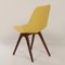 Yellow Teak Dining Chairs by Van Os, 1950s, Set of 4 11