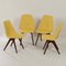 Yellow Teak Dining Chairs by Van Os, 1950s, Set of 4 7