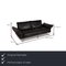 Black Leather Two Seater Denver Sofa from Machalke 2