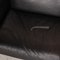 Schwarzes Zwei-Sitzer Leder Sofa von Machalke 5