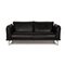 Black Leather Two Seater Denver Sofa from Machalke 3
