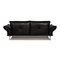 Black Leather Two Seater Denver Sofa from Machalke 10