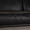 Schwarzes Zwei-Sitzer Leder Sofa von Machalke 4
