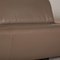 Beige Leather Avanti Corner Sofa & Ottoman from Koinor, Set of 2 5